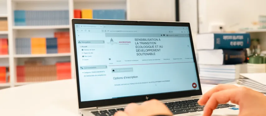 Photo d'écran d'ordinateur avec le module TEDS affiché