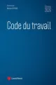 Couverture de l'ouvrage Code du travail Édition 2026