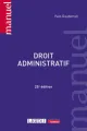 Couverture de l'ouvrage Droit administratif (25e édition)